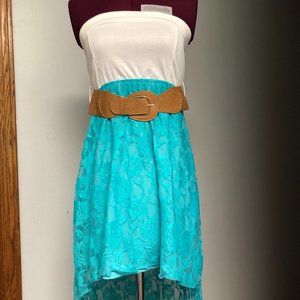 Strapless High/Low Dress